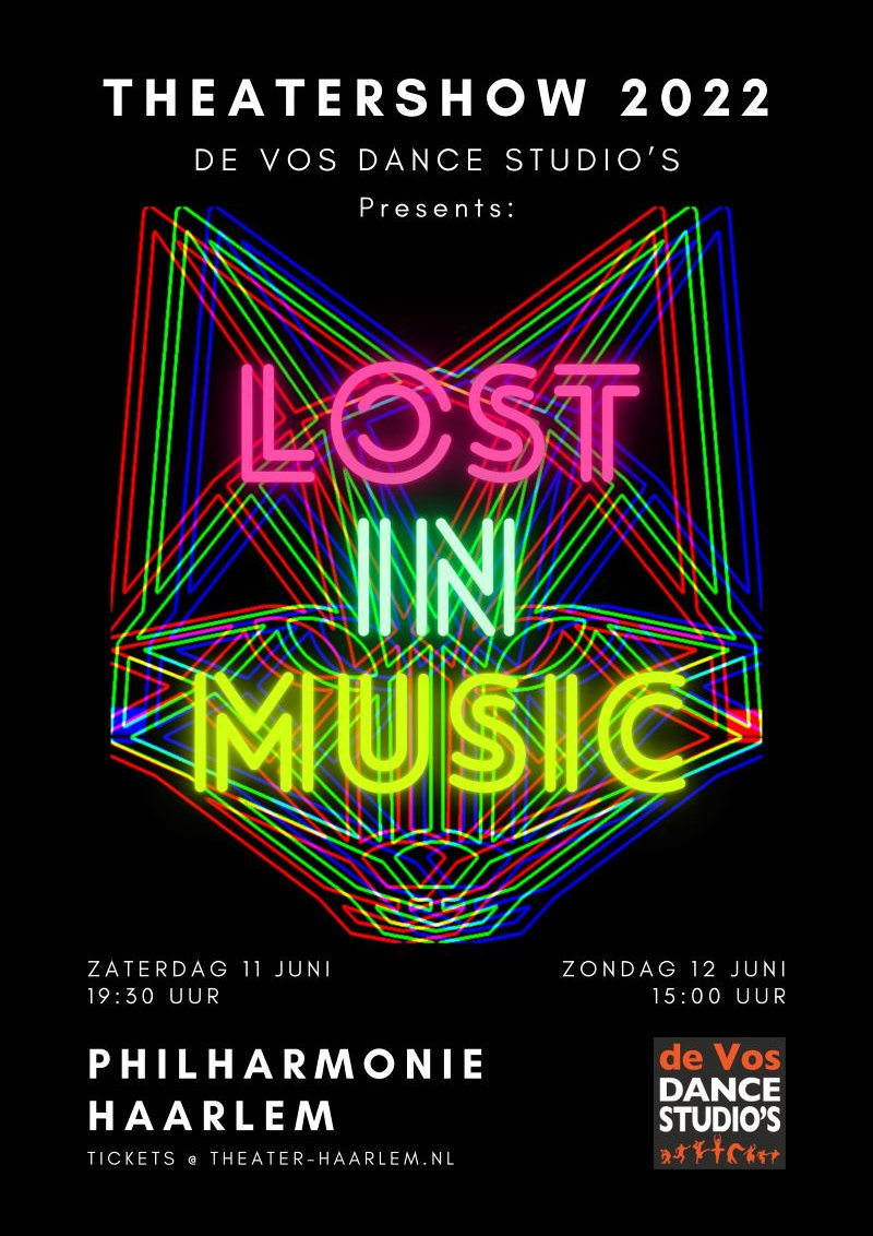 De Vos Dance Studio's - Dans producties - Theatershow 2022 - Lost in Music