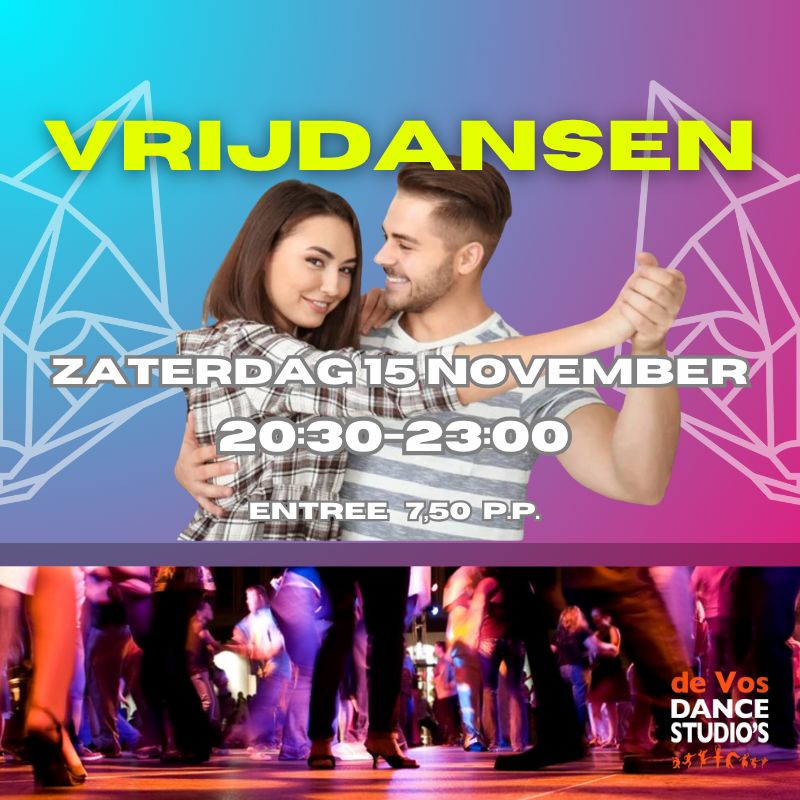 De Vos Dance Studio's - Agenda - Vrijdansen 15-11